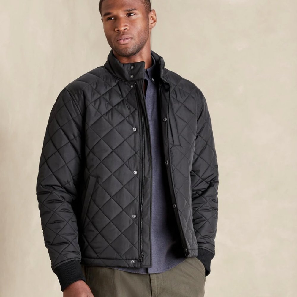 Banana Republic Diamond Quilted Jacket - XL